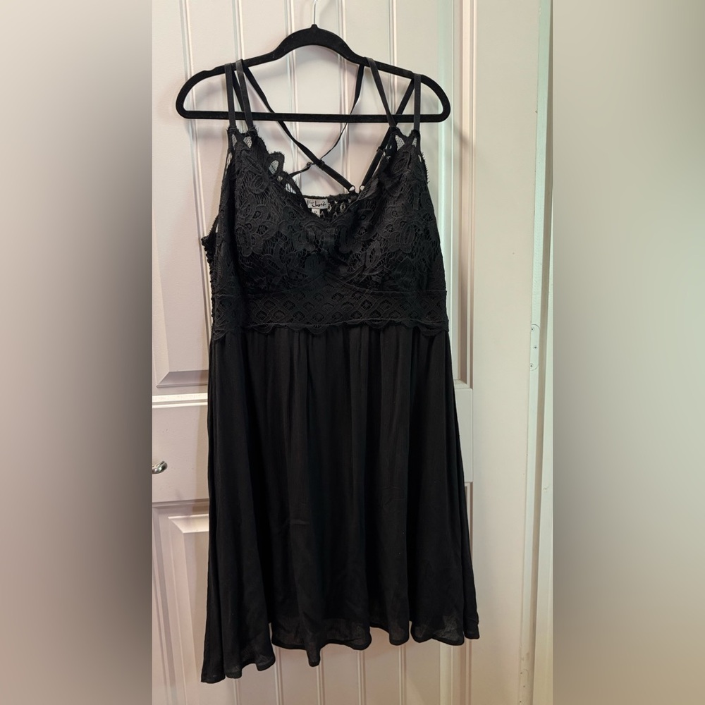 J for Justify Black Lace Top